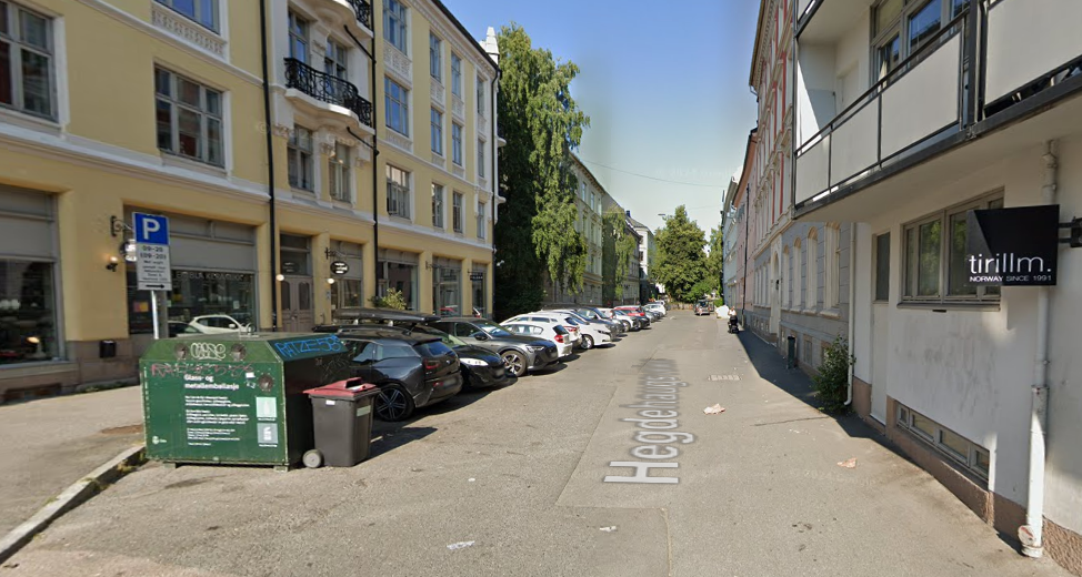 Hegdehaugsveien, fra Sven Bruns gate