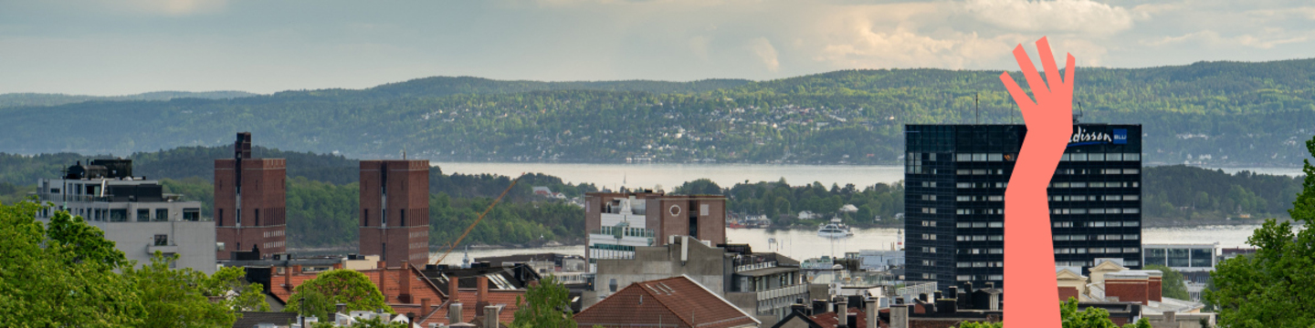 Utsiktsbilde av Oslo fra St. Hanshaugen